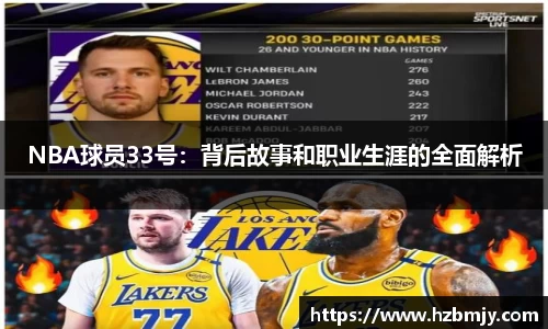 NBA球员33号：背后故事和职业生涯的全面解析